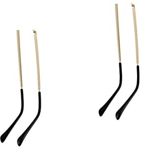 ULTECHNOVO 2pairs Metal Eyeglasses Replacement Temples Sturdy Hinged Arms for Frames Easy Installation Suitable for Sunglasses and Gold Pair