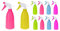 Vanorell 10 x Sprühflaschen leer nachfüllbar 480 ml Sprühflaschen Sprühnebel Reinigung mit verstellbare Sprühkopf Sprüher Pflanze Blumen Garten Friseursalon Pflanzensprüher mit Skala Zerstäuber