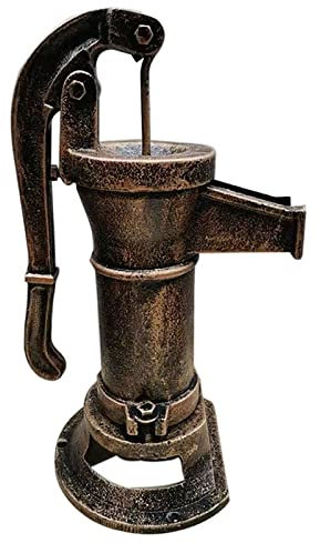 RISELY Bomba De Agua Manual para Jardín, Bomba Pozo Jarra Manual con Elevación Máxima: 25 Pies/7,62 Metros Y Pico Extendido 8,1 Pulgadas,Agua Rápida,para El Hogar, Patio,jardín,Granja,Estanque