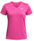 Under Armour Tech SSV-Solid, T-shirt de sport respirant pour femme, T-Shirt manches courtes avec col en V