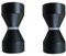 YIDELAI-Glass Door Handle, 2.4 inch Aluminum Alloy Single Hole Handle, Solid Cylindrical Shower Room Sliding Glass Door Handle, Bathroom Shower Room Accessories. (2, black1)