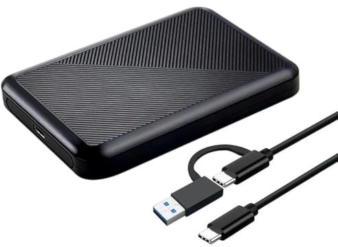 Tianken Hard disk esterno portatile ultra sottile da 750 GB, USB 3.1 tipo C, per PC, Mac, laptop, PS4, Xbox one