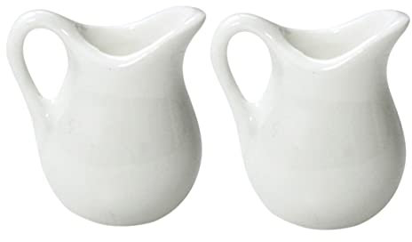 HOLIDYOYO 2pièces Mini Pot à Lait De Miniatures Accessoires De Cuisine Pour Décoration De Maison De Poupée Et Accessoires De Photographie