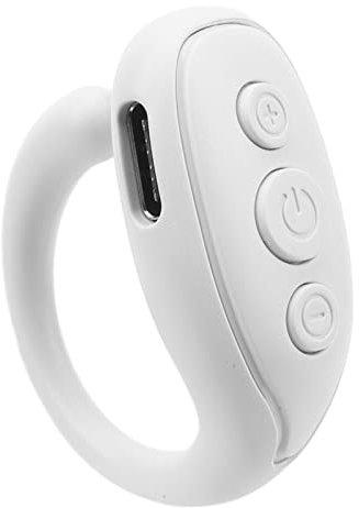 Fernbedienung Page Turner Ring Smart Finger Tragbares Gerät für Telefon Novel Watch TV Selfie JX 03 (White)