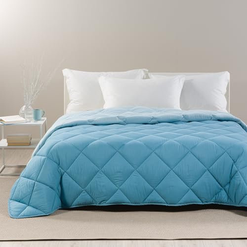Caleffi - Bettdecke 200x200 cm aus 100% Mikrofaser – Steppdecke, Duvet, Sommerdecke, Decke 200x200, Blanket, Bettdecken, Bettdecke 155x220, Weich & Langlebig für Erholsamen Schlaf, Doppelbettdecke