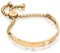 Abbott Lyon Gold Hammered Bangle - Women's Bracelet 18k Gold Plated Stainless Steel & Brass - Luxe Jewellery for Everyday Wear, Water-Resistant, Anti-Tarnish Coating, Adjustable Toggle Closure