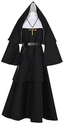 Baoblaze Elegantes Nonnenkostüm für Besondere Anlässe, XXXL