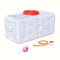 Réservoir d'eau Portable Résistant Aux Chutes avec Robinet Réservoir d'eau Grande Capacité pour Réservoir d'eau Plastique pour La Maison Camping Et Les Activités Plein Air(Size:50L)
