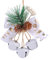 Weihnachtsschmuck Schlüsselanhänger-Anhänger Weihnachtsbaumschmuck Acryl-Hängende Ornament 2024 Lustige Christbaumschmuck Für Zuhause Festliche Partys