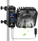 DAOTAILI 4 Grow Tent Fan with Auto Humidity Control | Quiet Oscillating Ventilation, Real-Time Temp & Humidity Monitoring for Hydroponics, Greenhouses & Indoor Gardens