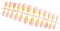 24 Pcs Glossy Press On Nails Yellow French Tips False Nails Butterfly Full Covers Stick On Nails For Woman And Girls