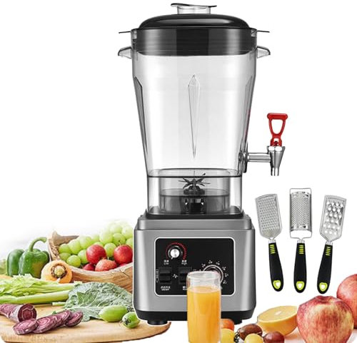 Mixeur de comptoir 45000RPM Blender Smoothie Maker | Robot culinaire électrique 11L/15L/19L | Machine de cuisson à jus à 7 vitesses réglables pour 2 à 8 personnes | Entièrement automatique sans filt