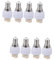 Gadpiparty 8 PièCes Convertisseur De Douille E14 à G9, Adaptateur De Lampe, Support D'Ampoule Compact LéGer, Facile à Installer Pour Lampes De Table, Plafonniers, Etc.