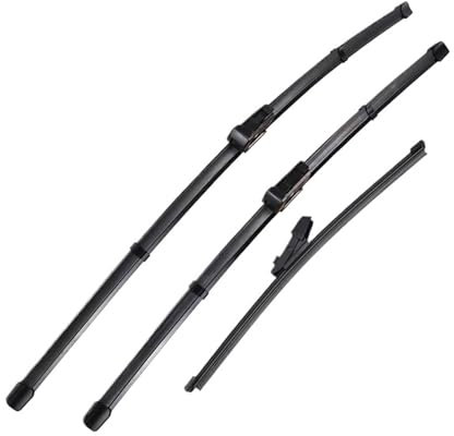 Auto-Wischerblätter Für VW Für Polo 6R Fließheck 2009-2017 Windschutzscheibe Windschutzscheibe Fenster 24 + 16 + 11 Wischer LHD Vorne Und Hinten Wischerblätter Set Scheibenwischer