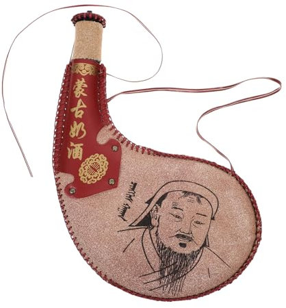 Veemoon 3pcs Milk Bottle Bag Flask Leak Bota Bag for Wine Outdoor Storage Pouch Compact