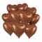Herz Folienballon Weiß Creme, 10 Stück 18 Zoll Beige Herz Folien Luftballons Heliumfolie Herzförmige Ballons für Geburtstag Babyparty Hochzeit Verlobung Valentinstag Dekorationen (braun)