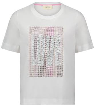 Cartoon Damen Kurzarm-Shirt mit Rundhalsausschnitt