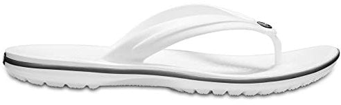 Crocs Unisex Crocband Flip Flip Flops, White, 6 UK Men/ 7 UK Women