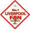No.1 Liverpool Lüfter an Bord, Auto Schild, Liverpool Fußballfan Auto Schild, Fußball Auto Schild, Stoßstange Aufkleber Baby, Fußball Zeichen, Aufkleber, Baby A, Scouser, Rot, Liverpooler