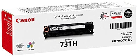Canon 731H Bk original Toner Schwarz für ISensys Laserdrucker, XL, 242X552
