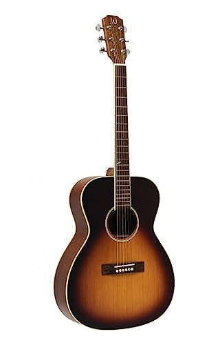 James Neligan EZR-OM Acoustic Orchestra Guitar mit Cutaway Solid Cedar sunburst