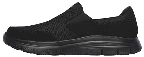Skechers Herren Men's Flex Advantage Slip Resistant Sr Mcallen Slip On Arbeitsschuhe, Schwarz, 44 EU