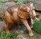 schöner großer Elefant Holz Glücks Elephant 12