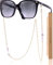 GERNEO® - DAS ORIGINAL - Premium Brillenband & Brillenkette (Gold/Weiß)