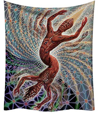 Langjitianya Tool Band Banner Fear Inoculum Tapisserie Great-Eyes-Turn Flag Booklet Art Poster (Drehung, 130 x 150 cm)