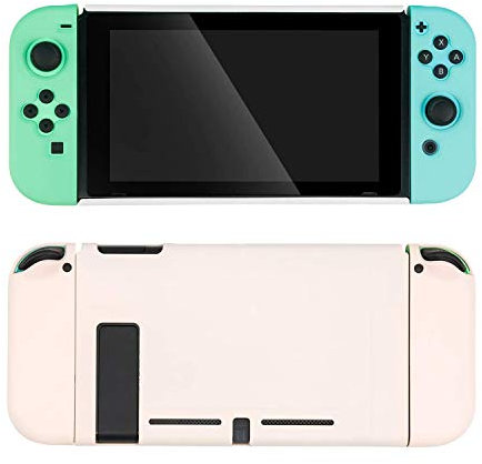 U Core Schutzhülle Kompatibel mit Nintendo Switch, Animal Crossing Horizons Zubehör Soft Touch DIY Shell mit Stoßdämpfung und Anti-Kratzer