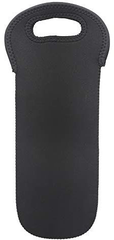 Keenso Wine Bottle Bag, 750ml Wine Bottle Insulator Sleeve Neoprene Wine Bottle Cover Wine Beer Bottle Carrier Bag Black Sports Bag