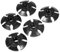 Trekking Pole Basket, 5 Stück Wiking Pole Rubber Snow Mud Drag Basket Walking Wanderstock Zubehör, Ski Pole Baskets