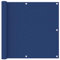 vidaXL Balkon Sichtschutz Bespannung Terrasse Windschutz Sonnenschutz Balkonbespannung Balkonverkleidung Blau 90x300cm Oxford-Gewebe
