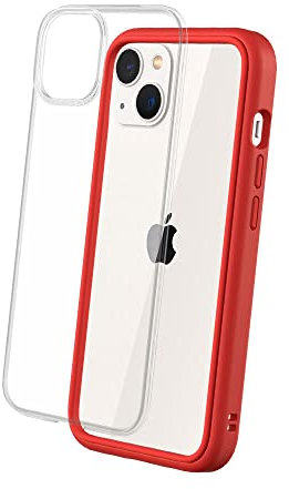 RhinoShield Modulares Case kompatibel mit [iPhone 13] | Mod NX - Anpassbare & stoßdämpfende Schutzhülle im schlanken Design - 3.5 Meter Fallschutz - Rot