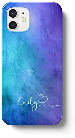 iCaseDesigner Personalised Painting Watercolour Name with Heart Phone Case Compatible with iPhone 13 Mini. 2. Underwater