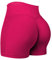 Yiifit Sport Shorts Damen Scrunch Butt Sportshorts High Waist Push Up Nahtlos Booty Gym Shorts Fitnesshose Kurz Hose Rose Small