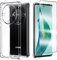 Anlxhj Funda para HONOR Magic 5 Lite y protector de pantalla de vidrio templado [1 paquete] Funda de silicona TPU suave, a prueba de golpes, transparente para HONOR Magic 5 Lite, transparente