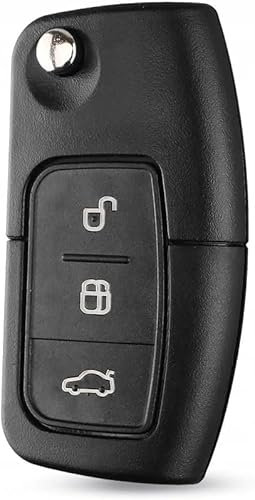 AWPARTS - Autoschlüssel-gehäuse - Funkschlüssel-Gehäuse - KFZ Fernbedienung Gehäuse Kfz-Schlüssel-Gehäuse kompatibel mit Ford S-MAX C-MAX Mondeo Galaxy