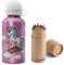 OM SUPPLIES Unicorn Characters Aluminium Sports Bottle 400ml - Holiday, Back to School Water Drinking Kids Lunch Children Includes Half Size 12pcs (Unicorn)