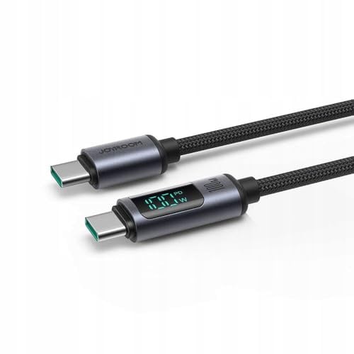 Joyroom S-CC100A16 Prism Series 100 W Typ-C auf Typ-C Lade-Datenkabel mit Digitalanzeige, 1,2 Monate Garantie