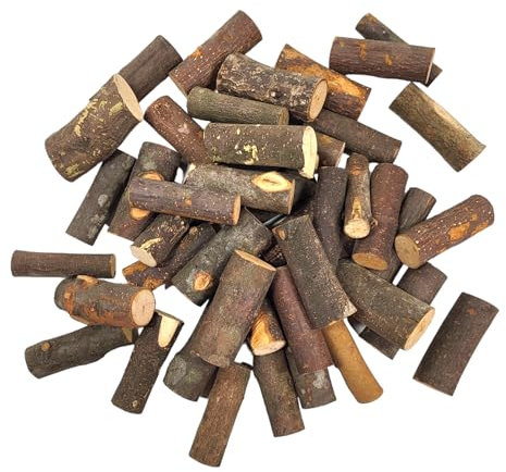 BUSDUGA 4406 Aststäbe zum basteln und dekorieren, unbehandeltes Holz, Naturholz (1kg)