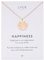 LUUK LIFESTYLE Collana moneta Nazar Eye I Placchetta in acciaio inossidabile, simbolo antico e portafortuna arabo del malocchio, oro rosa
