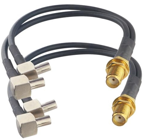 YILIANDUO 4G Antennenkabel SMA Buchse auf Dual TS9 Stecker 90-Grad Anschlusskabel SMA-Splitterkabel RG174 15CM für SMA Antenne 4G WLAN Router Hsdpa UMTS mobiles Breitband 2 Stück