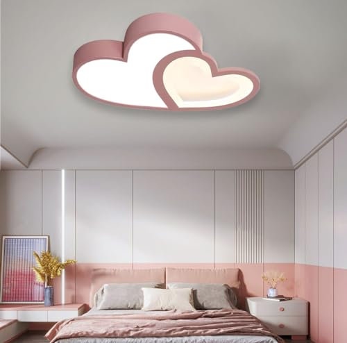 DHGIE LED Deckenleuchte Kinderzimmer Lampe Decke Love Deckenlampe Deckenleuchten Für Kinder Mädchen Babyzimmer Jugendzimmer 60cm,3000-6000K (Color : Blau)