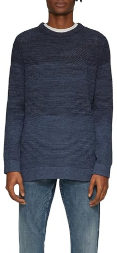 QS Strickpullover in melierter Streifenoptik
