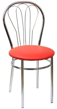 All4All Esstisch Venus in Farbe Erle mit Stühlen 100x60, Essgruppe, Tischgruppe,Stuhl,Esszimmergruppe,Esstisch-Set, Sitzgruppe, Esszimmermöbel,Bartisch,Rechteckiger Küchentisch (S15 Rot, 4)