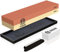 Messerschärfstein Kit - Goodjob Premium Japanischer Schleifstein Messerschärfer Steine Set - Dual Grit 3000/8000 Wassersteine mit Rutschfester Silikonbasis, Winkelführung, Abflachstein