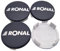 4X Original RONAL Nabendeckel 56,5mm / 53mm - Schwarz Matt M57 Center Cap Deckel Felgendeckel Nabenkappen