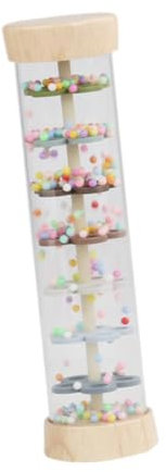 FLCPJGV Rainmaker con Cuentas, Juguete sensorial, sonajero de Lluvia, Juguete para guardería, Beaded Raindrops, Botella Sensorial Bebe Juguete, niños, bebés