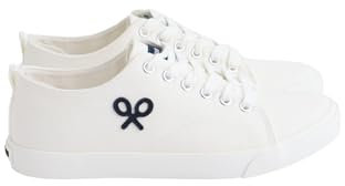 SILBON Zapatilla Clasica Lona Blanca para Hombre Talla 40